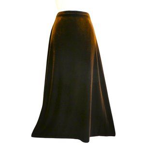 Express Tricot Maxi Skirt Chocolate Brown Pull On Spandex Gunge Vintage Vamp L